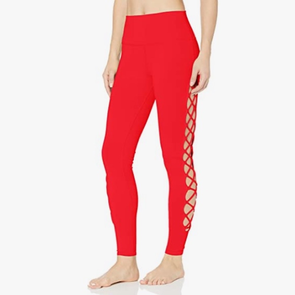 Alo Yoga interlace leggings - cherry pop